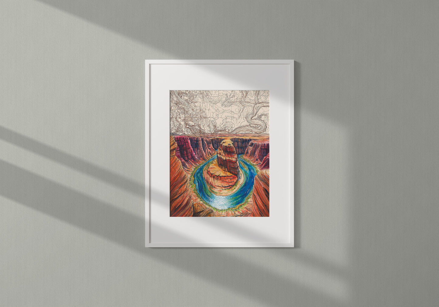 Horseshoe Bend Art Print w/ Mat - Pre Order