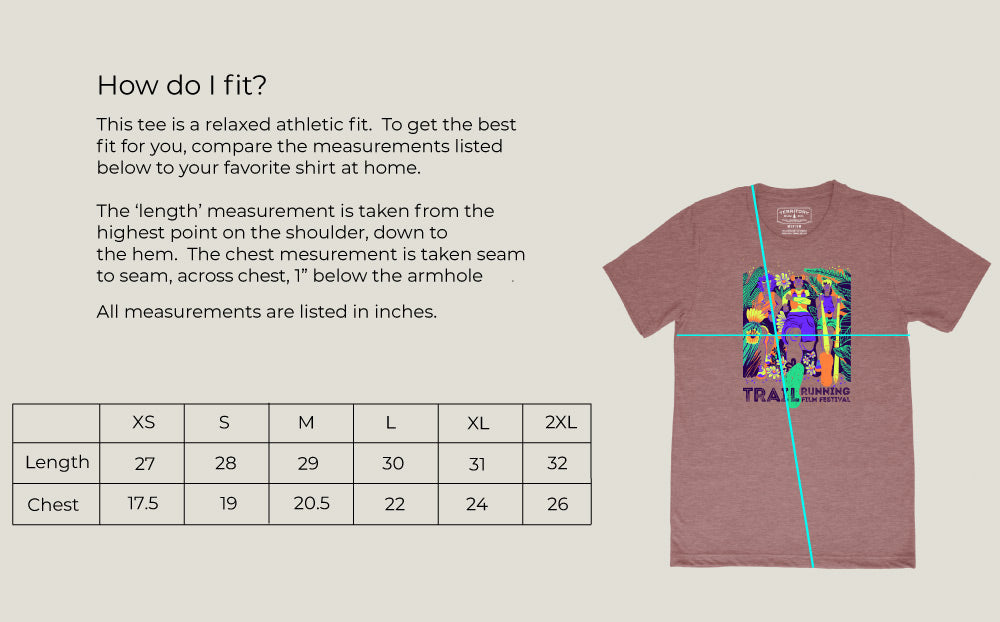 Unisex Trail Running Film Fest '25 Tee