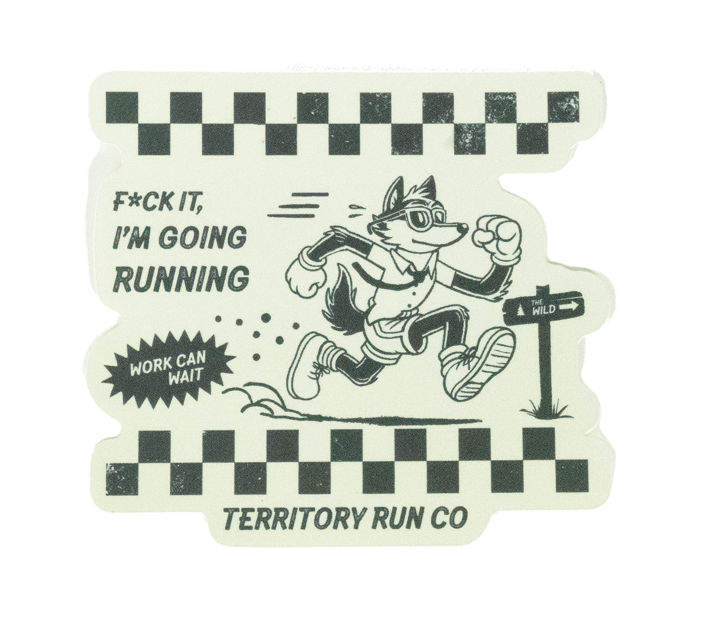F*ck it, I'm Going Running Sticker