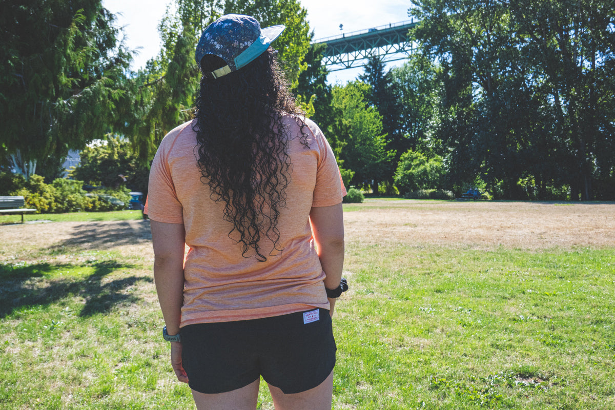 Women's Long Haul Performance Tee- Serene Orange