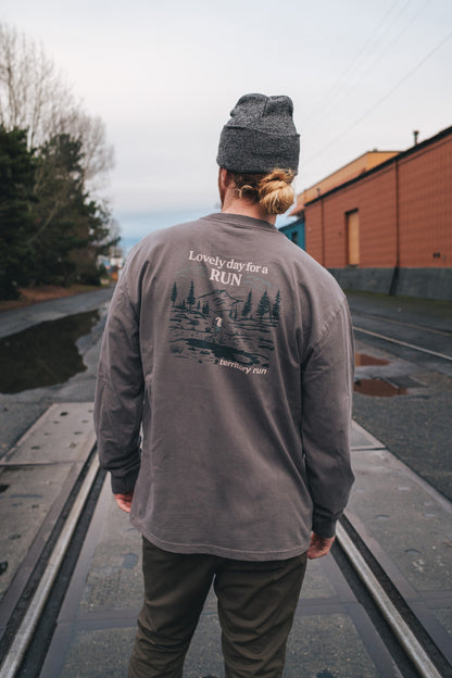Heavy Long Sleeve Tee | Lovely day for a run