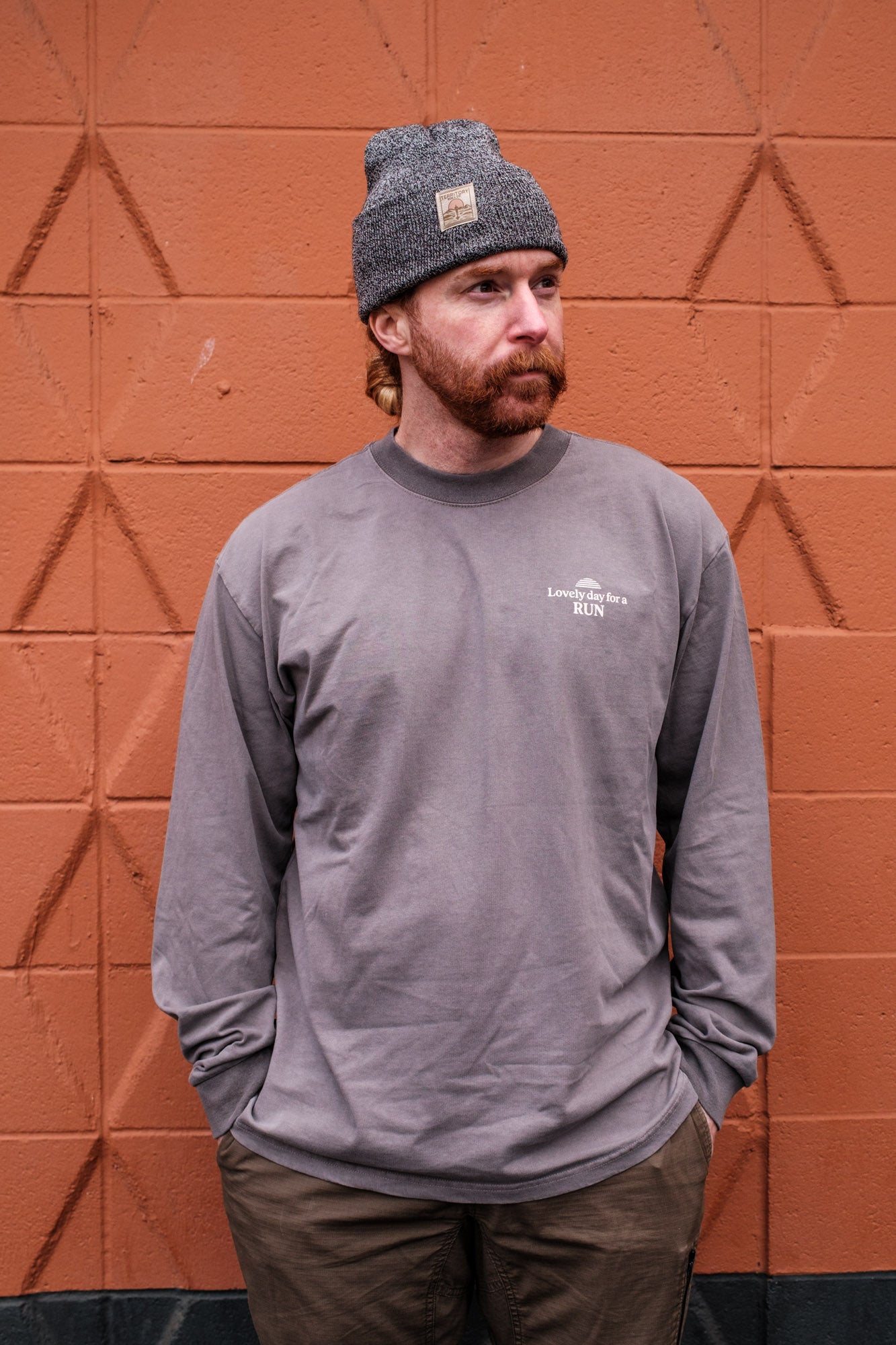 Heavy Long Sleeve Tee | Lovely day for a run