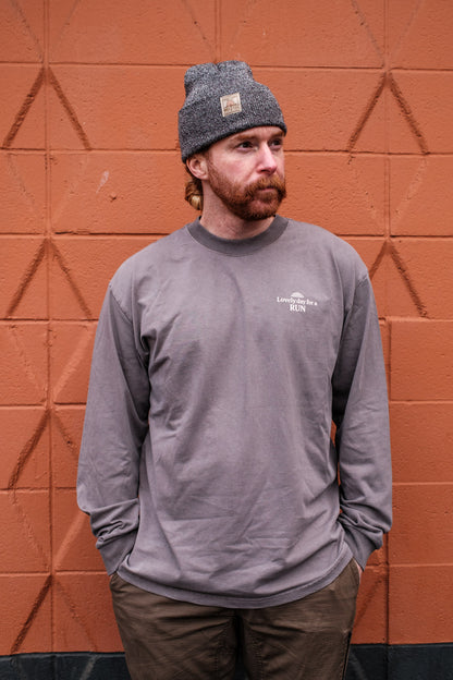Heavy Long Sleeve Tee | Lovely day for a run