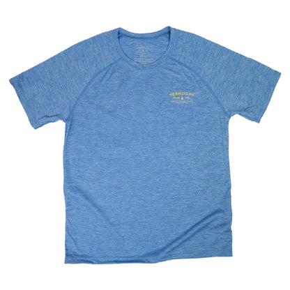 Men's Long Haul Performance Tee- Sky Blue