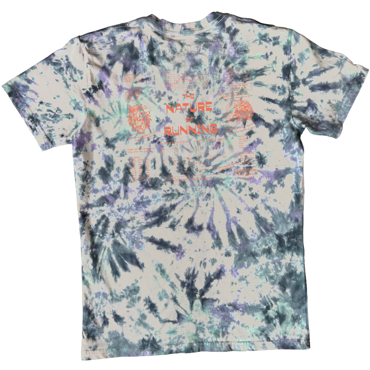 Nature of Running Midweight Tee - Custom Handmade Tie Dye | PRE-ORDER