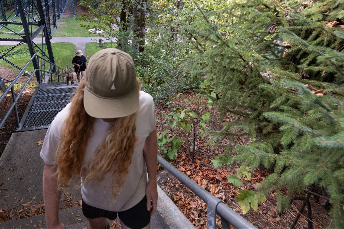 Washed Cotton Cap- Lone Fir