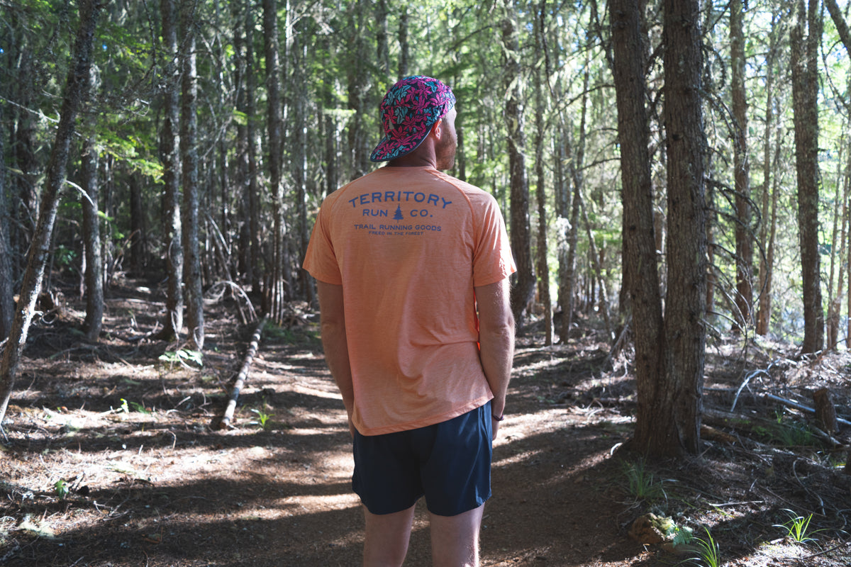 Men's Long Haul Performance Tee- Serene Orange