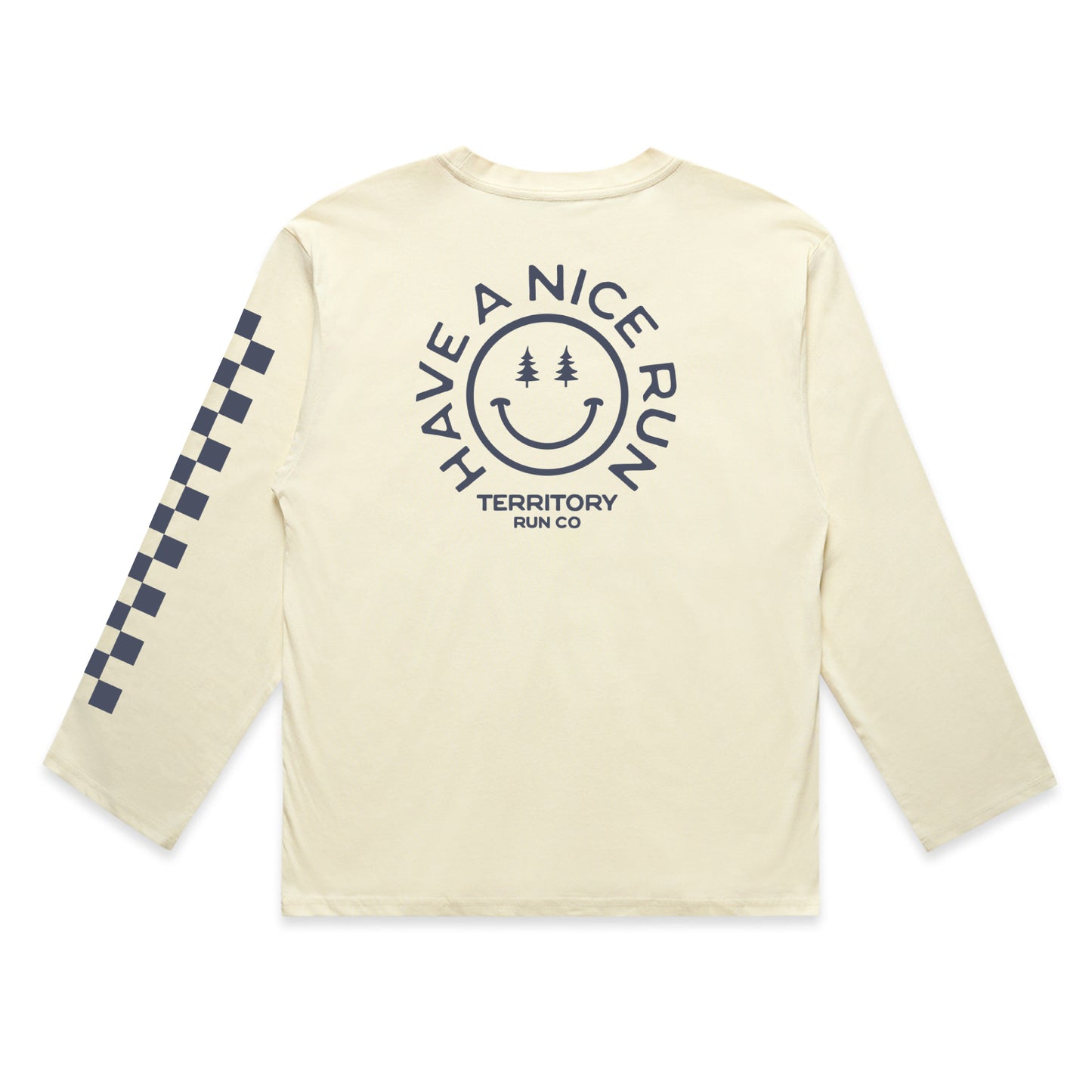 Women's Have a Nice Run LS Relaxed Flowy Tee - Custom Handmade Tie Dye | PRE-ORDER