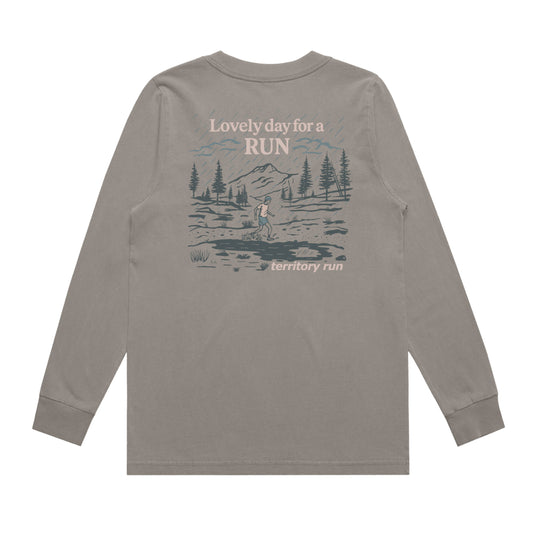 Women's Heavy Long Sleeve Tee | Lovely day for a run
