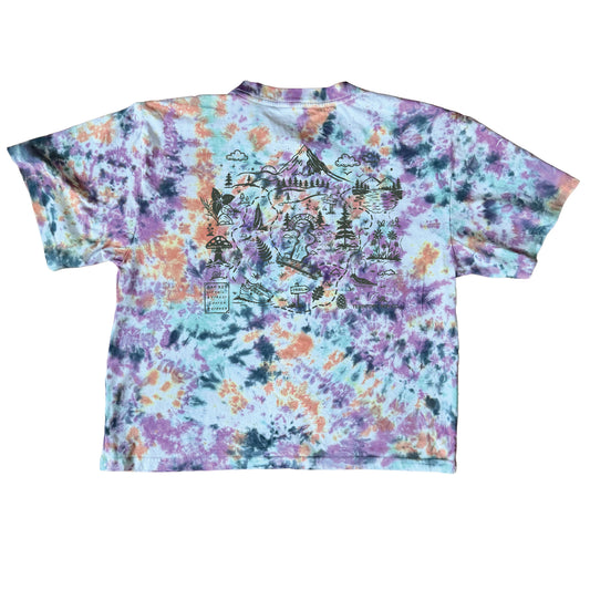Women's Trail Society Relaxed Flowy Tee - Custom Handmade Tie Dye | PRE-ORDER