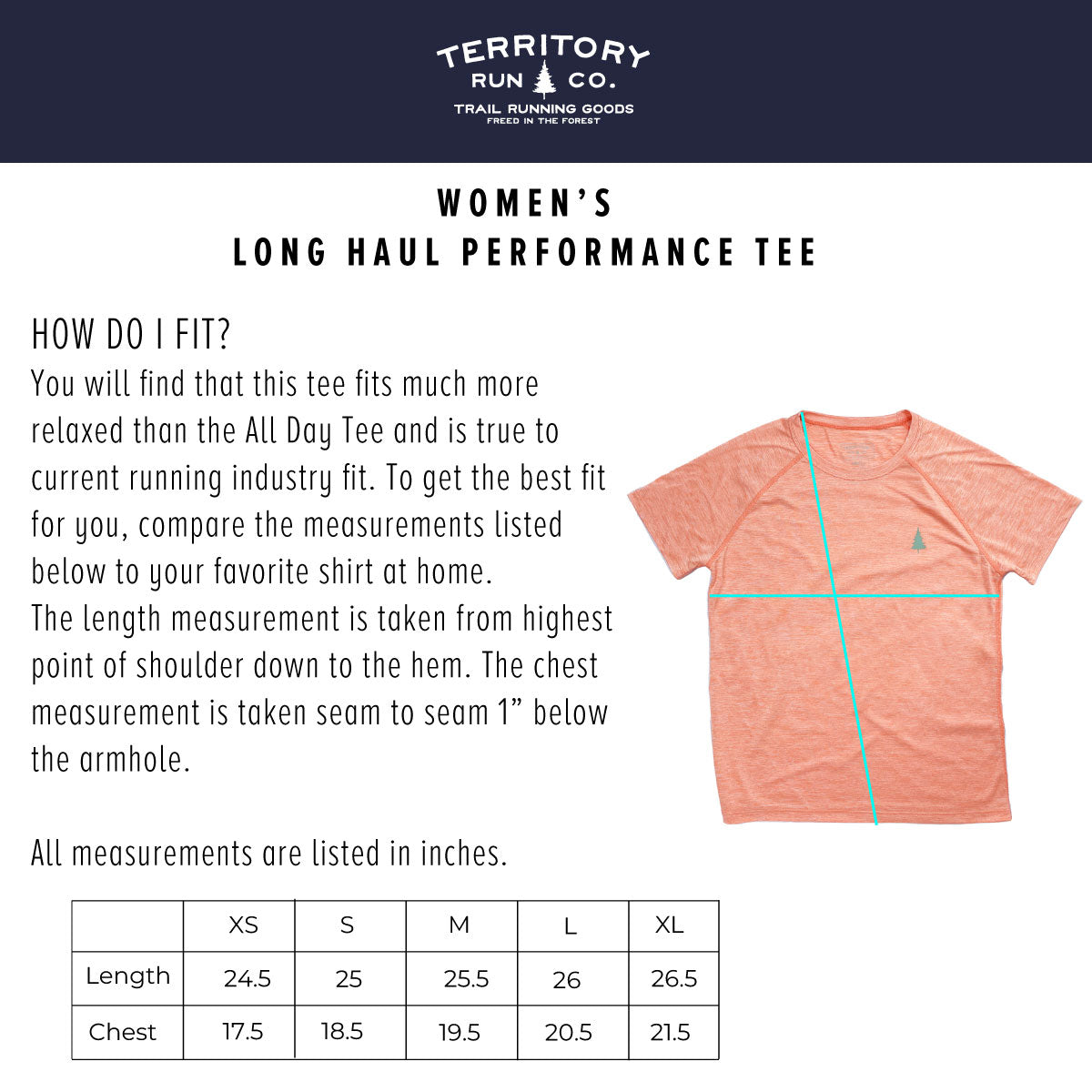 Women's Long Haul Performance Tee- Serene Orange