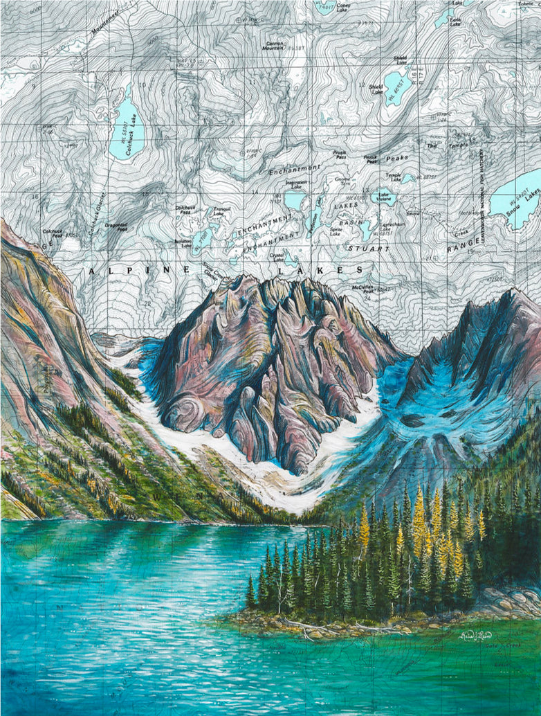 Colchuck Lake, The Enchantments Art Print w/ Mat - Pre Order