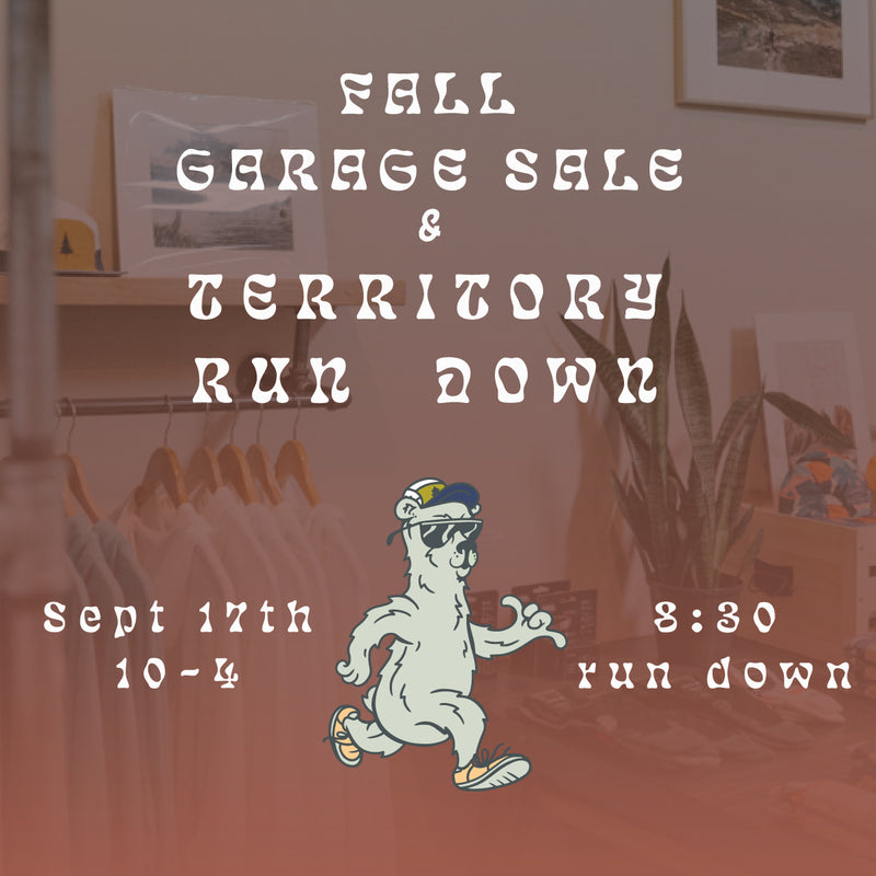 Territory Run Down | Fall Garage Sale  | 5-8 miles | Sept 17th 8:30am