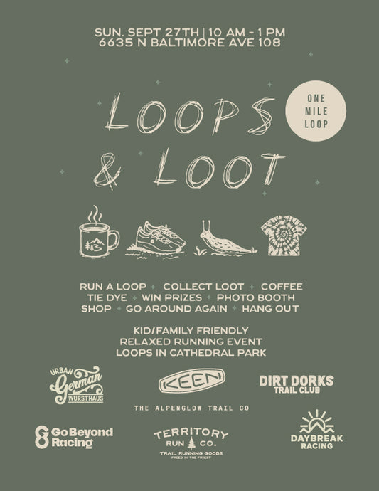 Loops & Loot | 1 Mile Loops | Sun Sept. 27th- 10am