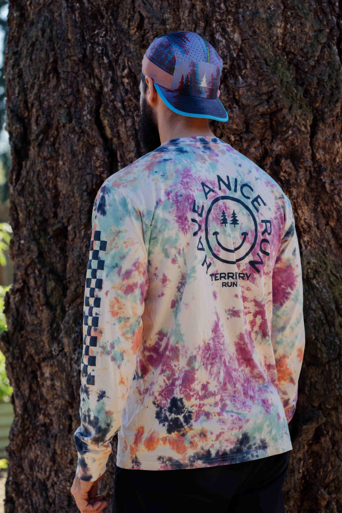 Have a Nice Run LS Midweight Tee - Custom Handmade Tie Dye | PRE-ORDER