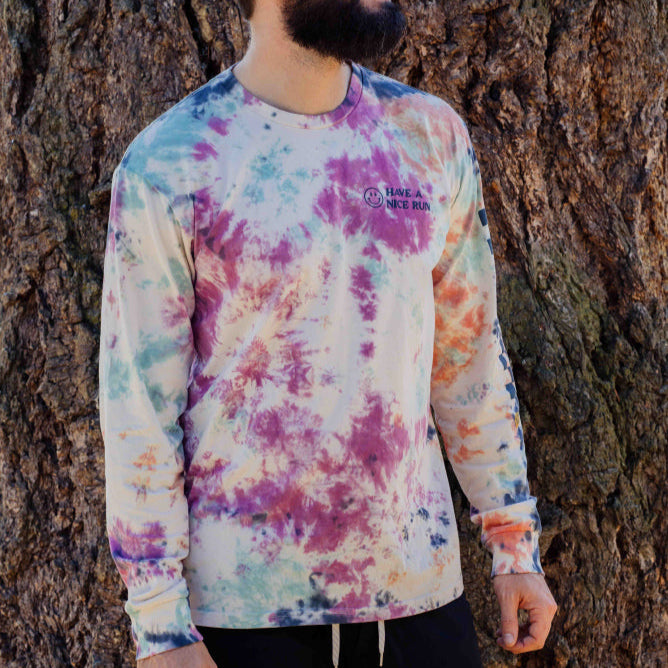 Have a Nice Run LS Midweight Tee - Custom Handmade Tie Dye | PRE-ORDER