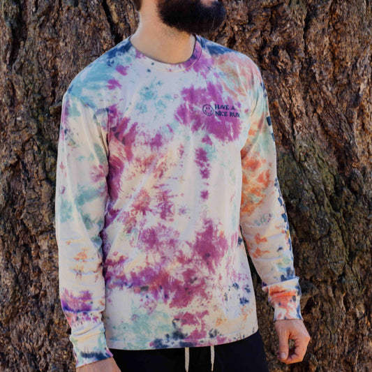 Have a Nice Run LS Midweight Tee - Custom Handmade Tie Dye | PRE-ORDER