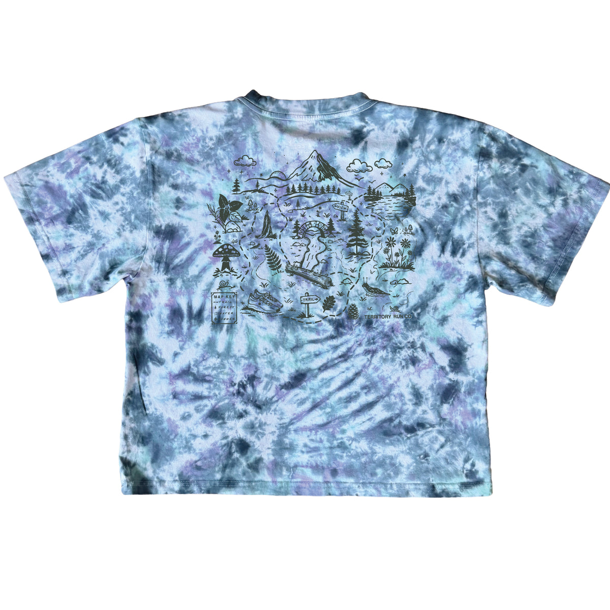 Women's Trail Society Relaxed Flowy Tee - Custom Handmade Tie Dye | PRE-ORDER