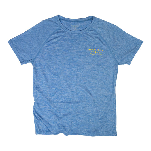 Women's Long Haul Performance Tee- Sky Blue