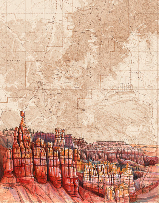 Bryce Canyon Art Print w/ Mat - Pre Order