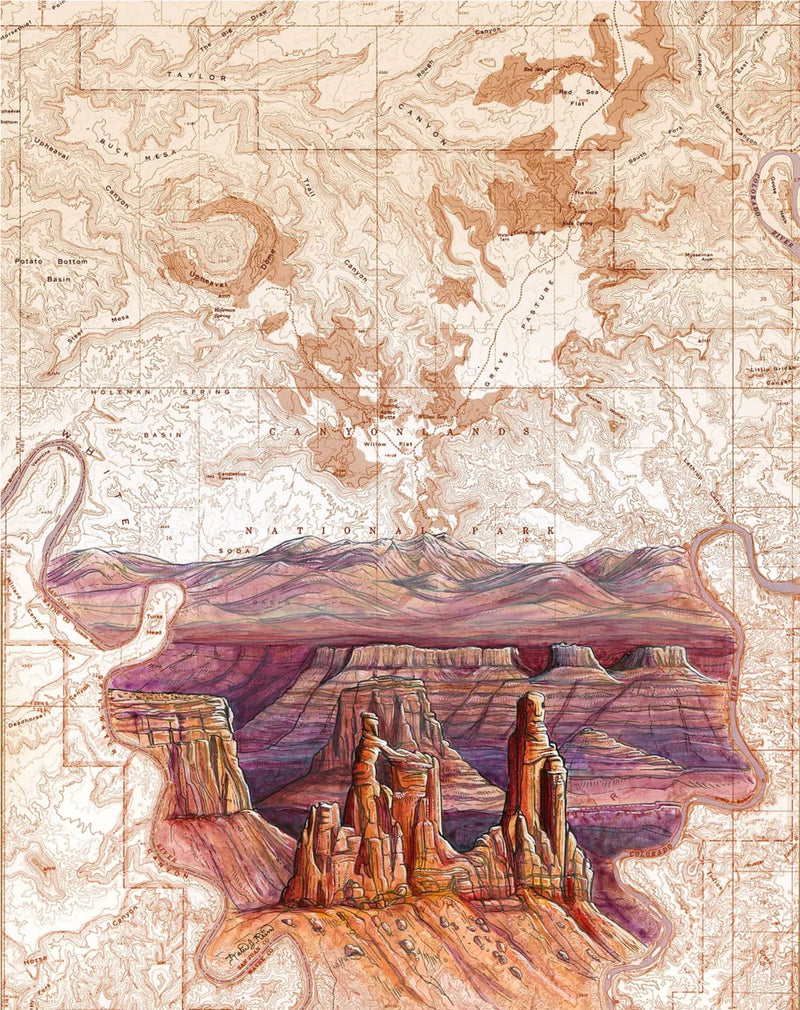 Canyonlands National Park Art Print w/ Mat - Pre Order