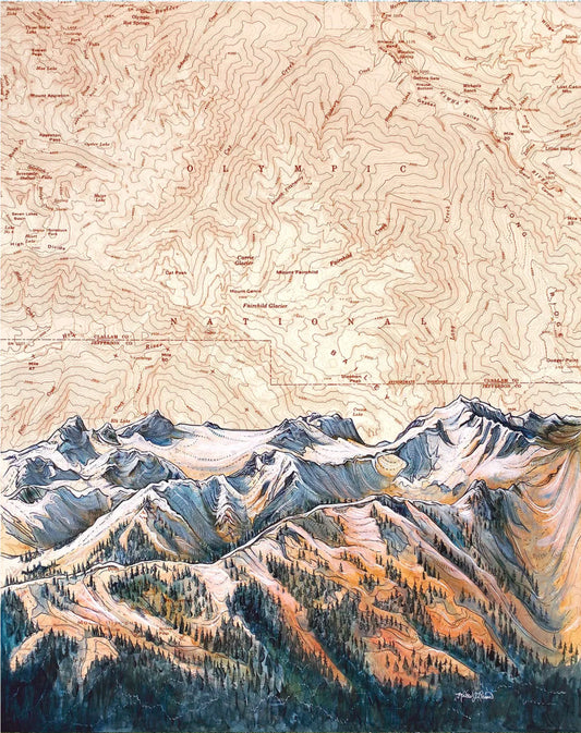 Hurricane Ridge Art Print w/ Mat - Pre Order