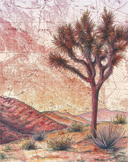 Joshua Tree Art Print w/ Mat - Pre Order