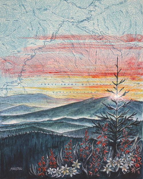 Great Smoky Mountains Art Print w/ Mat - Pre Order